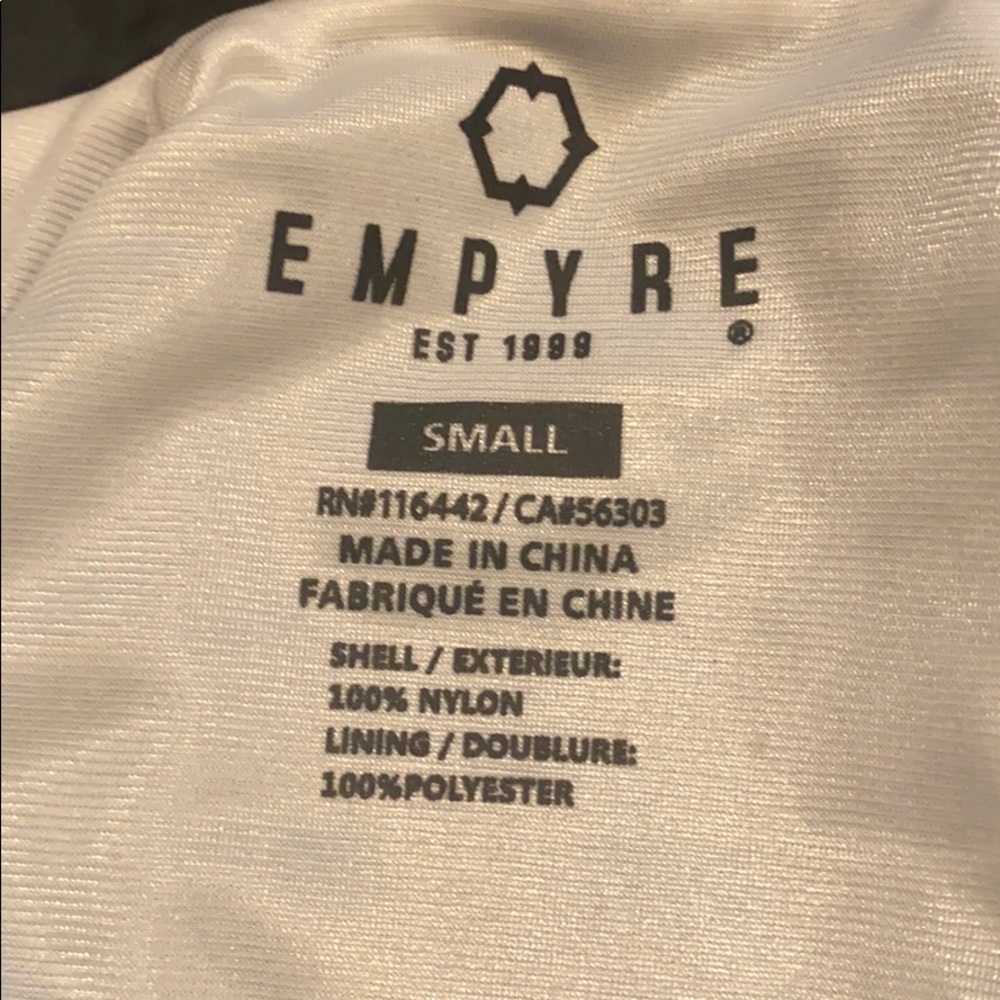 Empire windbreaker, black checkerboard